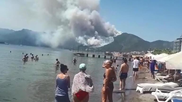 SON DAKİKA.. Marmaris'te orman yangını