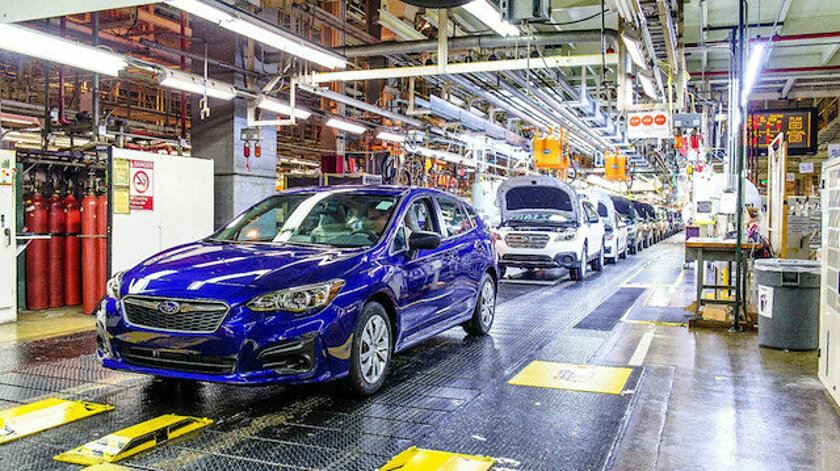 Subaru halts production at its the USA facilities due to a supply problem of semiconductor chips