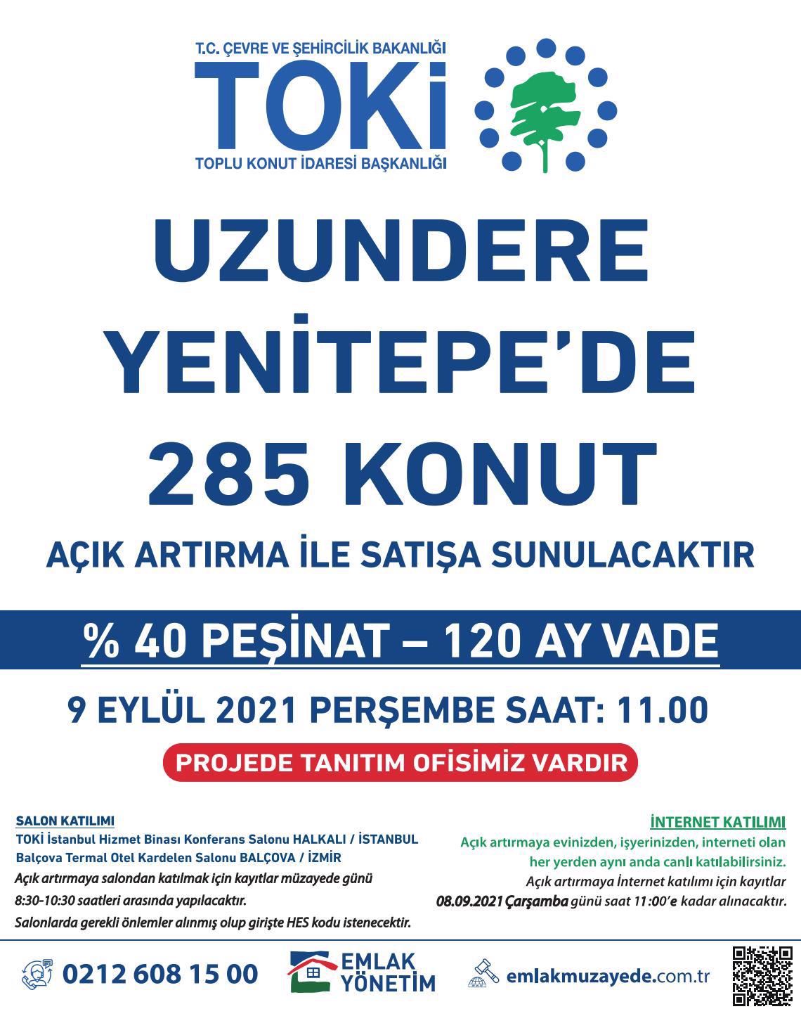 TOKİ’den İzmir’de satılık 285 konut