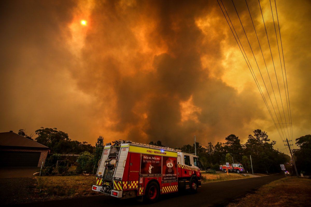 Increase in carbon dioxide emissions due to fires