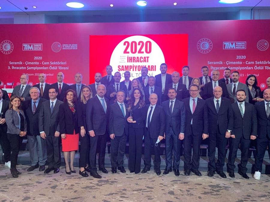 Çimento, cam, seramik sektörlerinde "2020 İhracat Şampiyonları" açıklandı