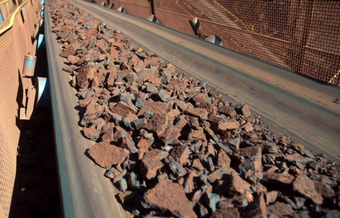 Iron ore shipments from Australia and Brazil increased