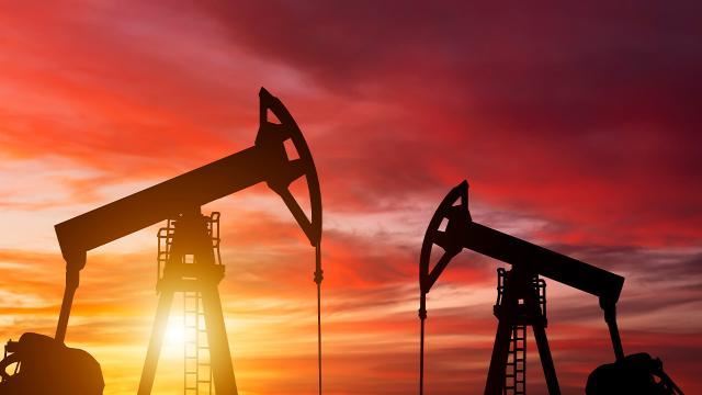 There was a sharp drop in oil!