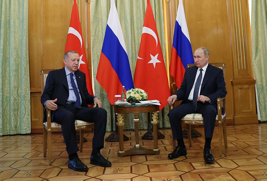 Cumhurbaşkanı Erdoğan'ın Rusya Başkanı Putin ile görüşmesi başladı