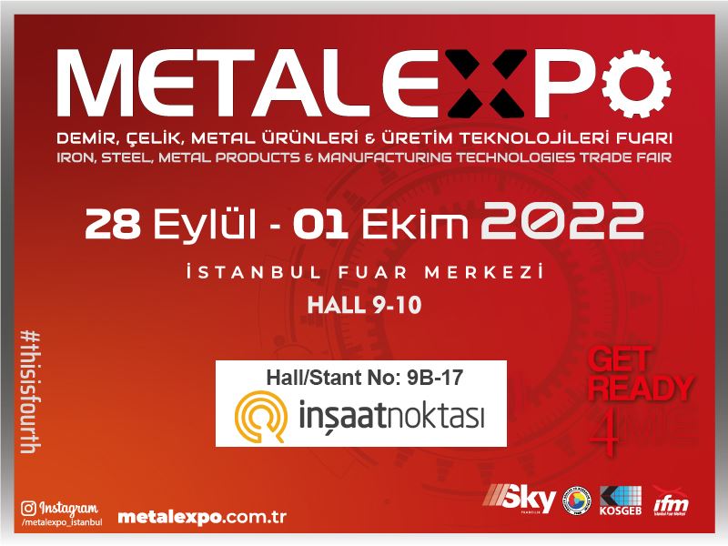Metal Expo Fuarı 28 Eylül'de başlıyor