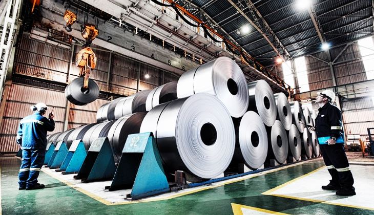 The USA steel production decreased on y-o-y