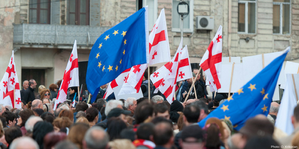 The European Union described the Georgian parliament's approval of the draft law as a "bad development"