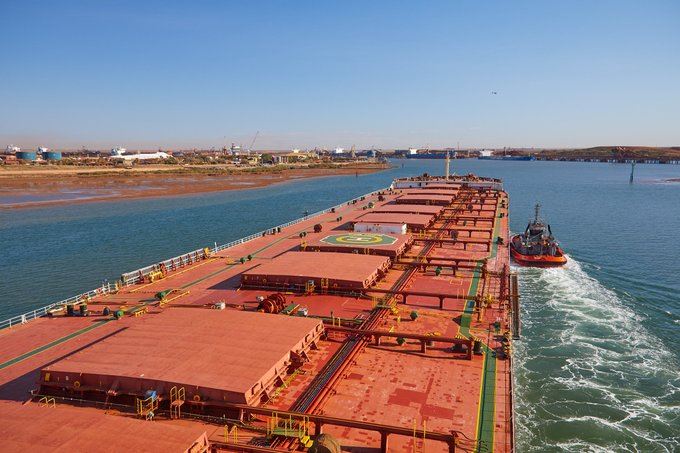 Port Hedland's iron ore exports decreased