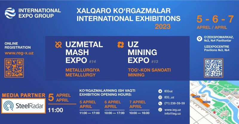 International Expo Group şirketi, Uzexpocentre'de beş uluslararası endüstriyel sergi düzenliyor