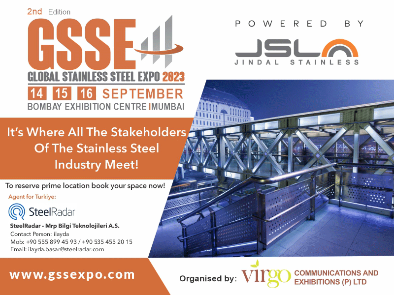 Global Stainless Steel Fair (GSSE) between 14-16 September, 2023!