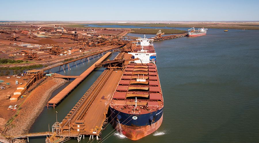 Shipments of iron ore from Port Hedland terminal have increased