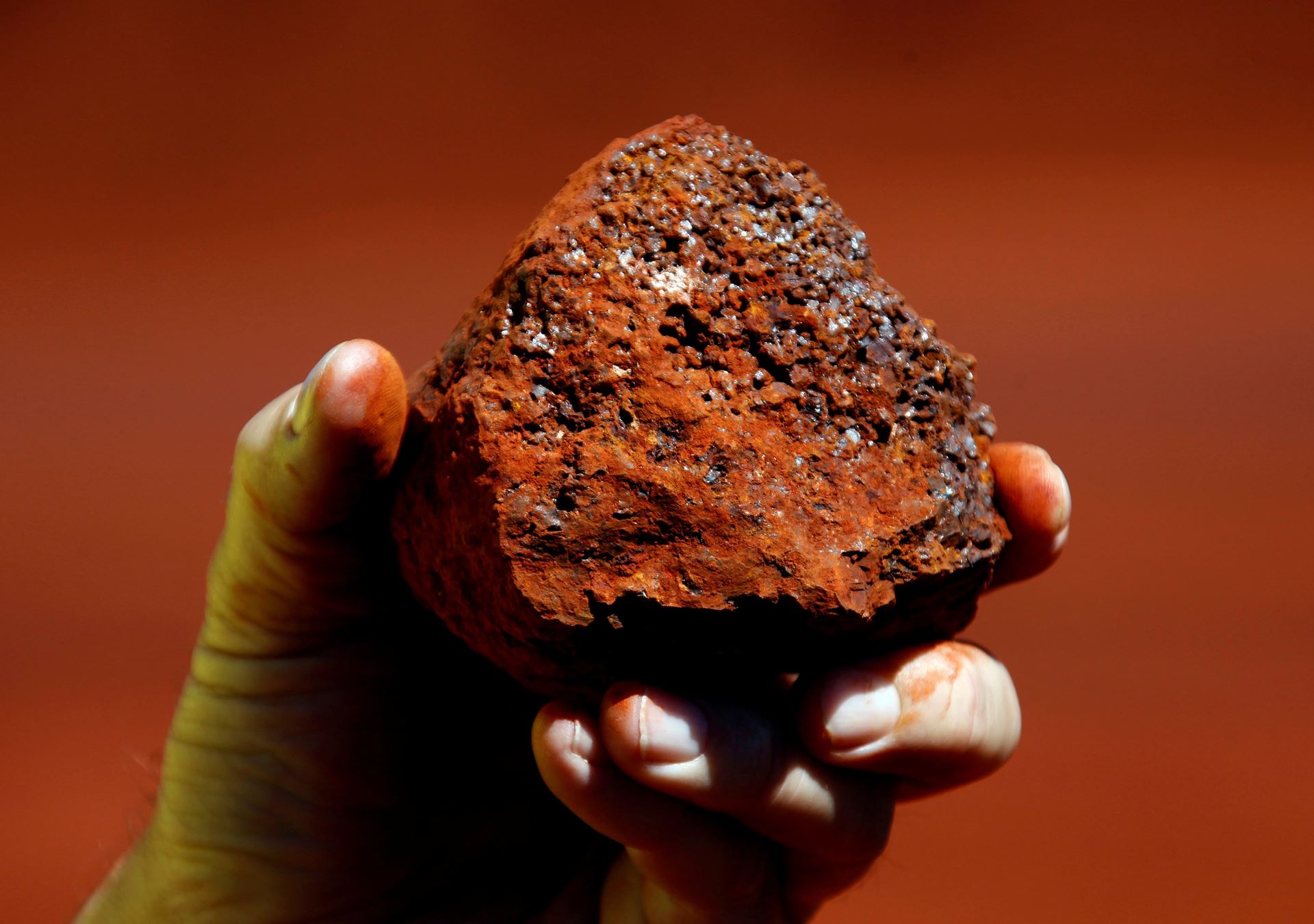 Iron ore decreased in the US due to low financial values