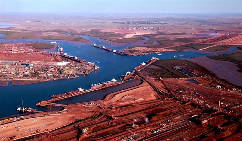 Avustralya'nın demir cevheri ihracatı düştü