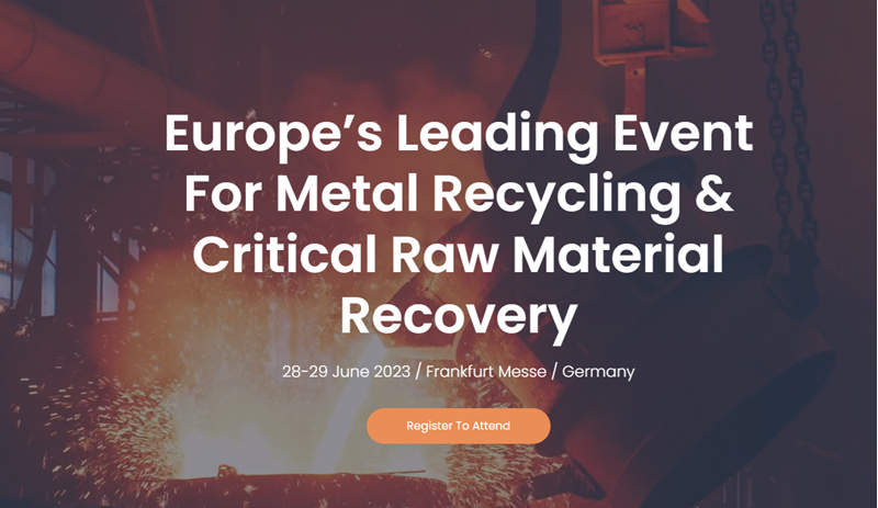 The World's Leading Metal Recycling Trade Fair and Conference Takes Place in Frankfurt This June