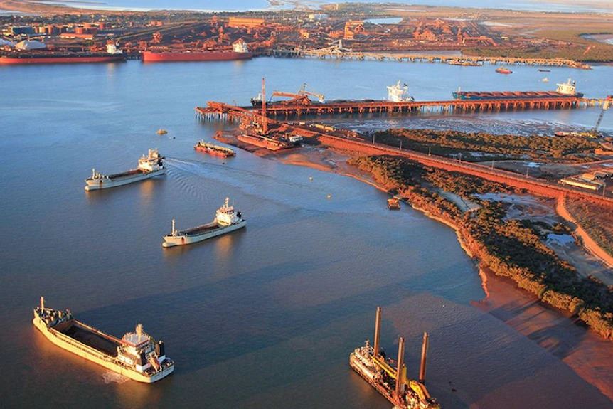 Iron ore exports from Port Hedland increased