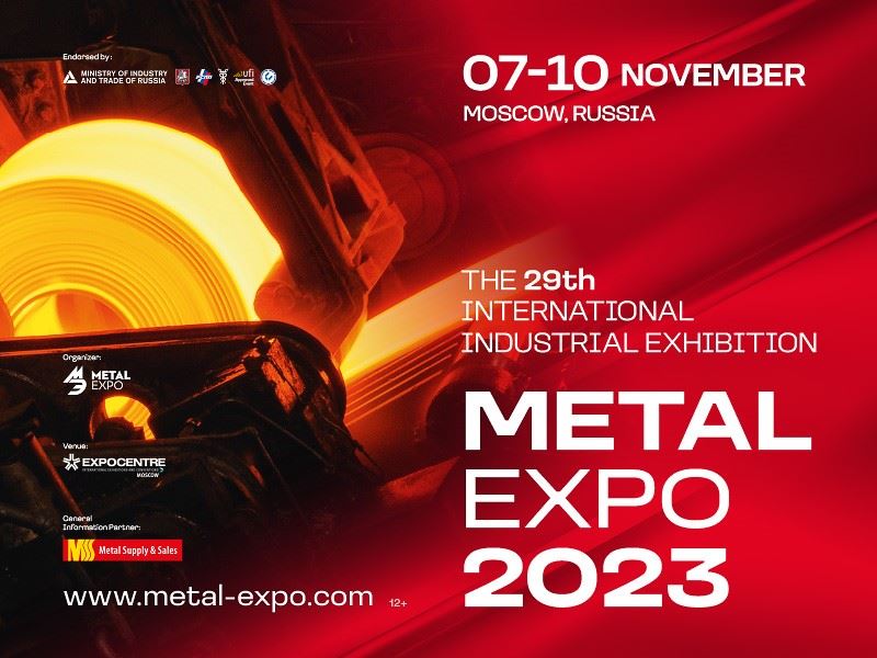 Metal-Expo Moscow will take place on 7-10 November 2023	