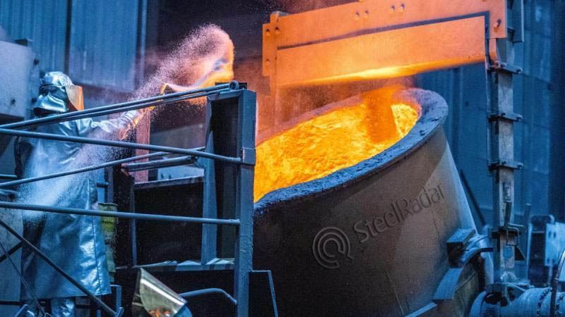 World crude steel production decreased by 5.1 percent in May