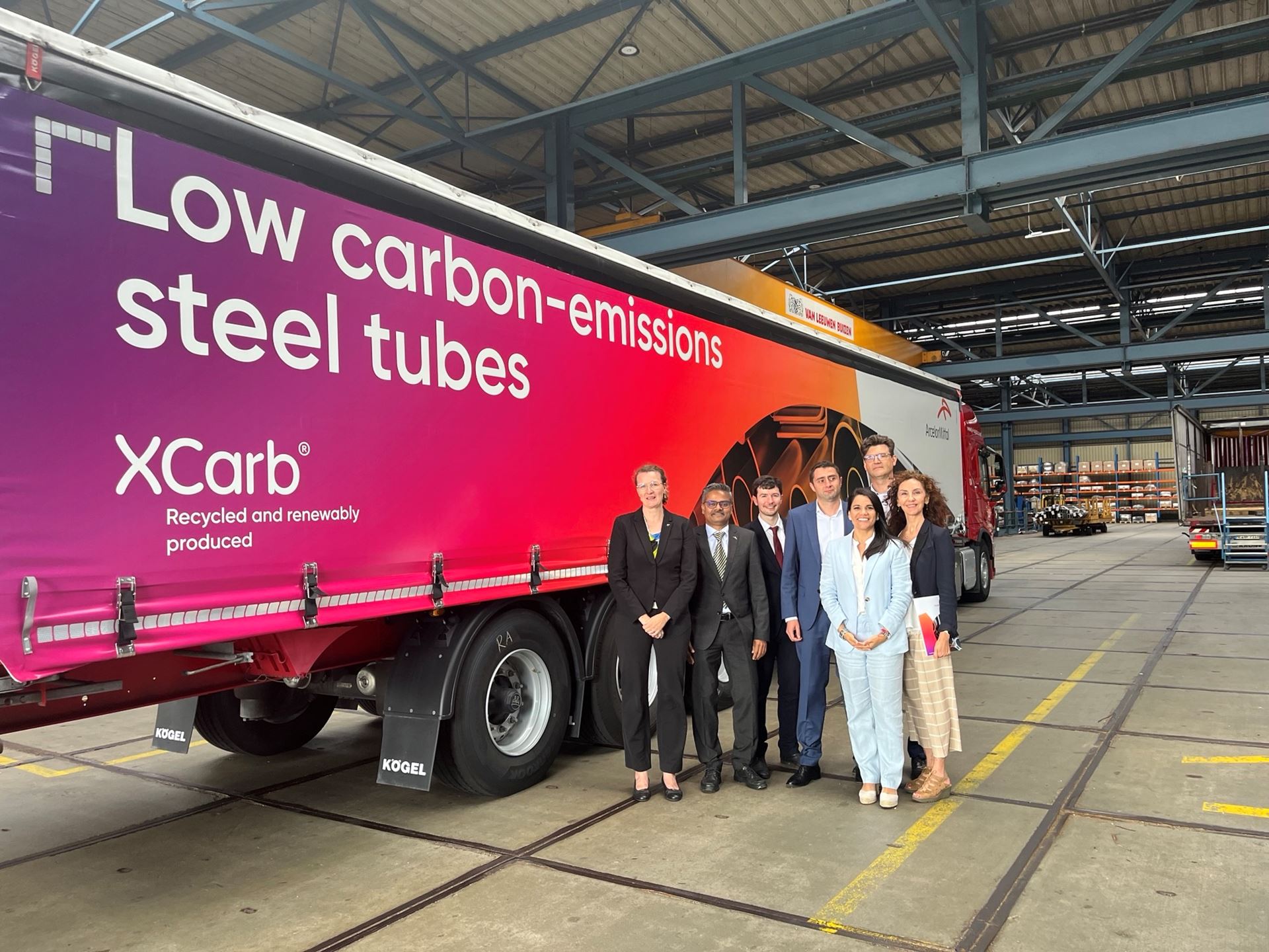 Van Leeuwen and ArcelorMittal produce low-emission pipe