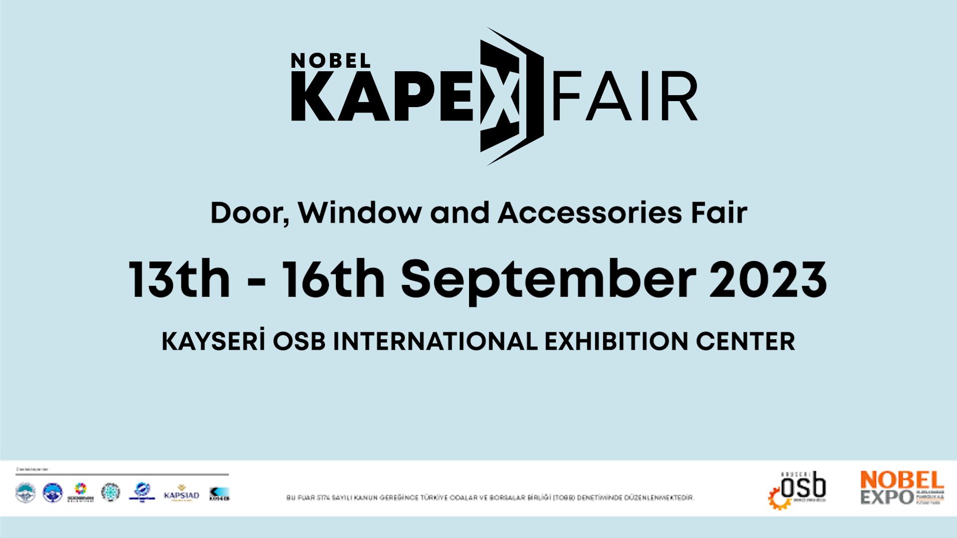 Global door and window sector meets in Kayseri, the export city