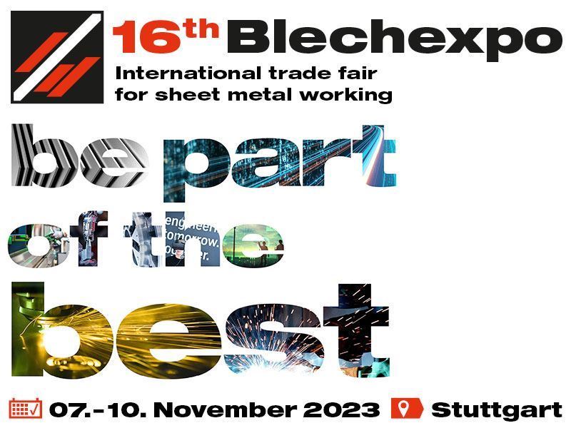 Sheet metal processing trade fair Blechexpo will start on November 7