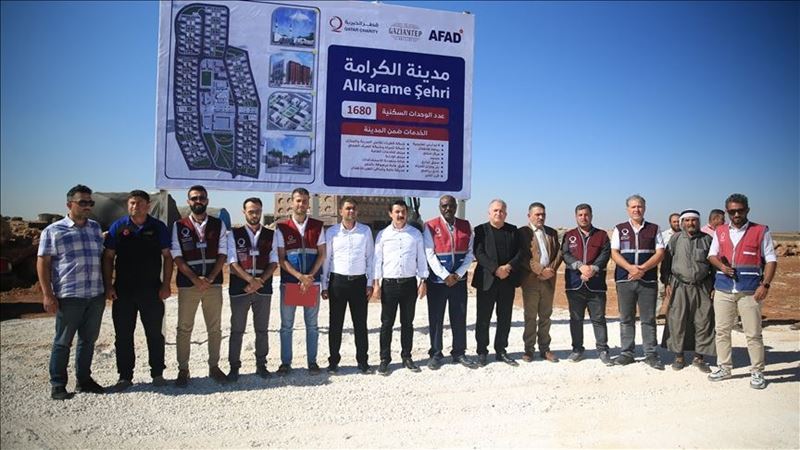 A giant project of 1680 houses from Qatar Charity to the north of Syria!