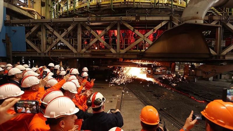 Erdemir's 2nd blast furnace 'Zübeyde' was put into operation with a ceremony on the 100th anniversary of the Republic