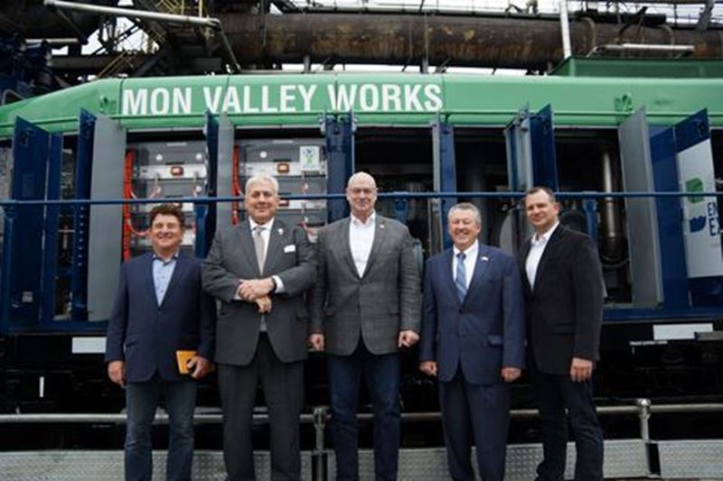 US Steel unveils battery-powered locomotive
