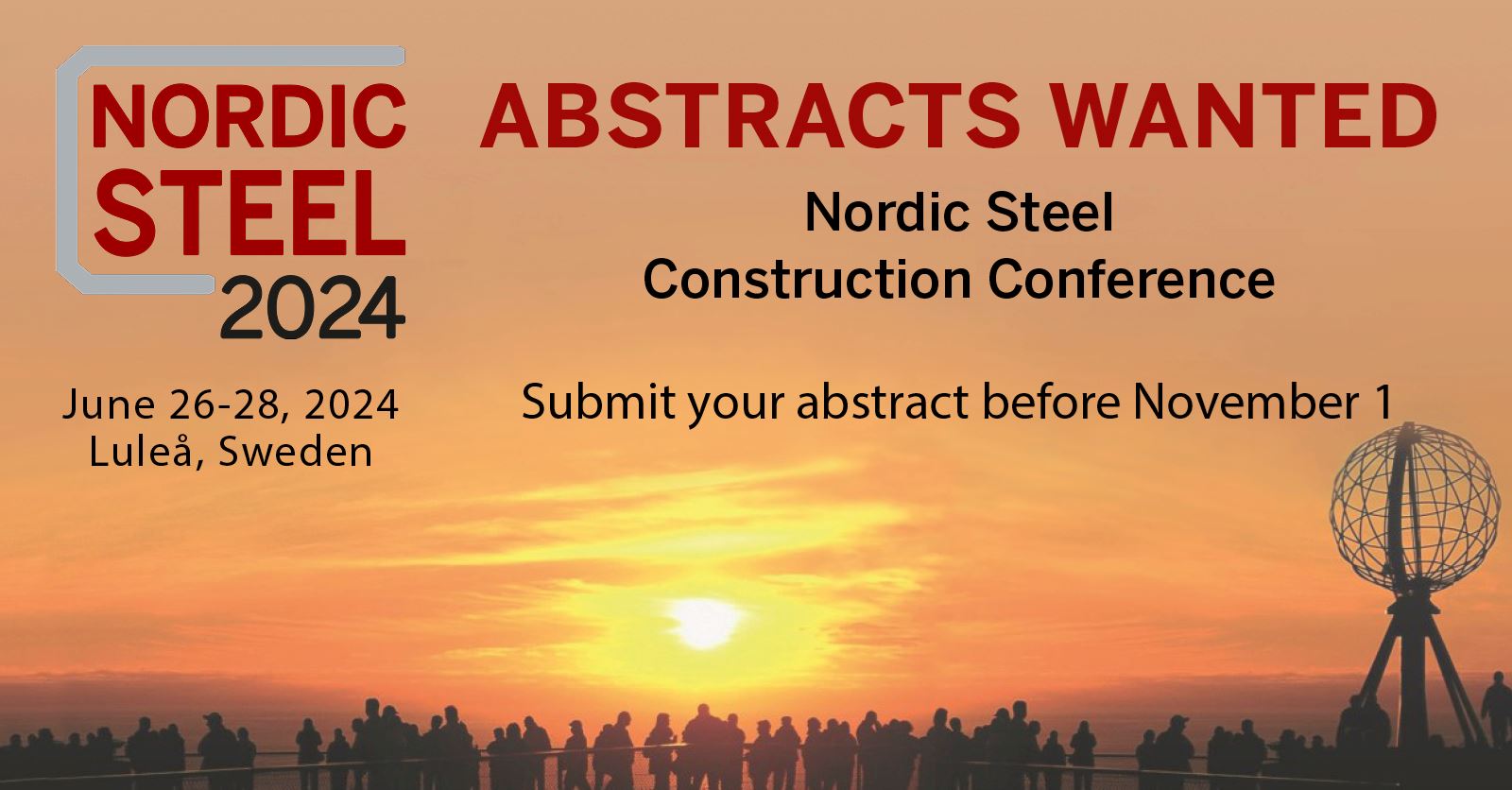 2024'te İsveç'te gerçekleşecek 15. Nordic Steel Construction Conference