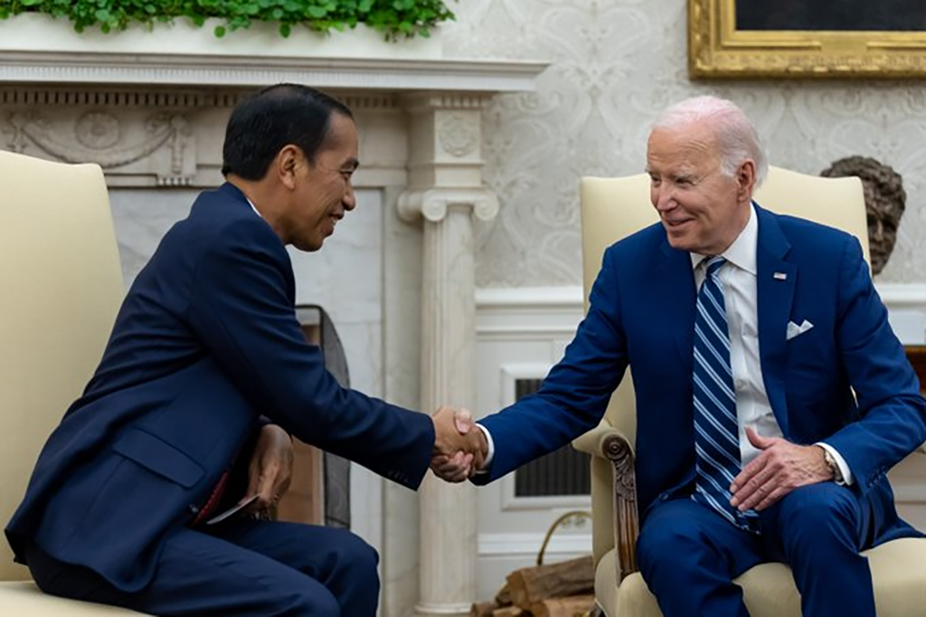 US President Joe Biden and Indonesian President Joko Widodo form a partnership