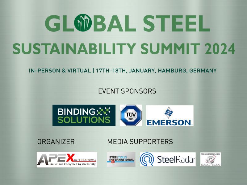 Küresel Çelik Sürdürülebilirlik Zirvesi 2024, 17-18 Ocak tarihlerinde Almanya'da gerçekleşecek