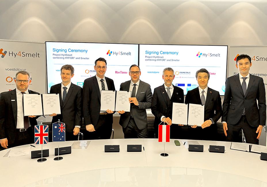 Primetals, Mitsubishi, voestalpine, and Rio Tinto agree on hydrogen-based ironmaking