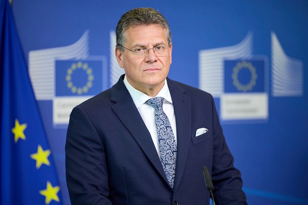 Avrupa Birliği ticaret şefi Maros Sefcovic ABD Ticaret Temsilcisi Greer ile bir araya gelecek