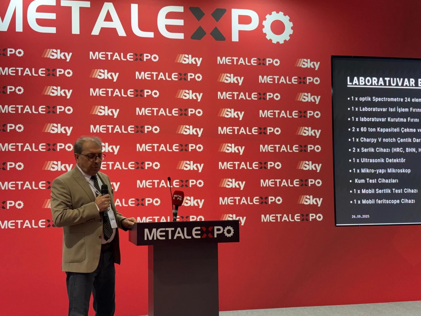 Haykan Engin Metal Expo konferansında dökümde yeni teknolojiler ve sürdürülebilir üretimi anlattı
