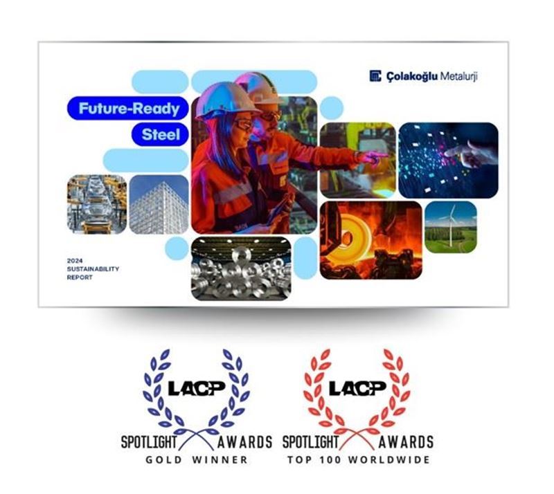 Çolakoğlu Metallurgy received a ‘Gold Award’ on the international stage for its sustainability report