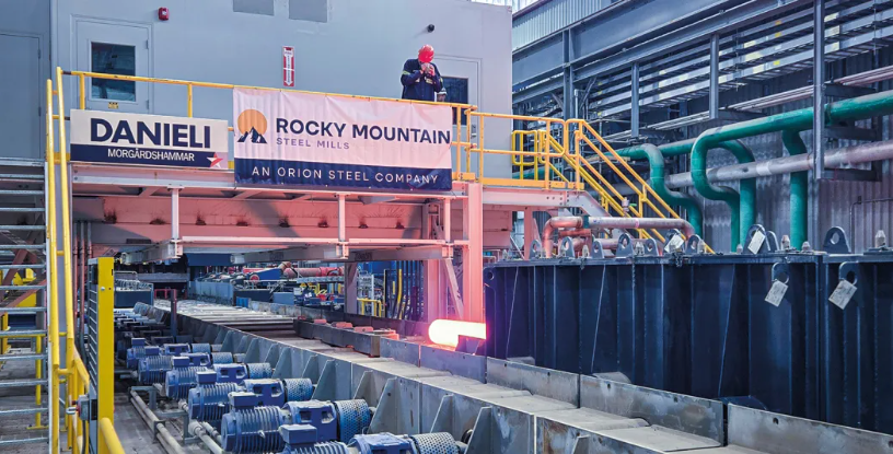 Rocky Mountain Steel Mills, Pueblo’daki gelişmiş ray imalathanesini devreye alıyor