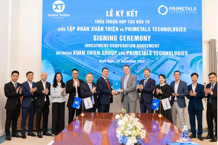 Xuân Thiện Grubu, Vietnam’da iki yeşil çelik üretim hattı için Primetals Technologies ile ortaklık kurdu