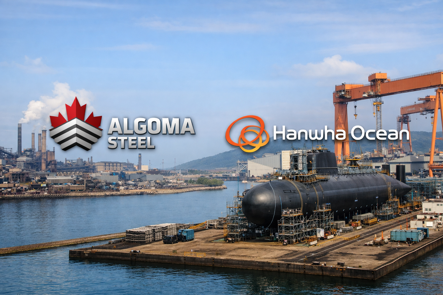 Algoma Steel ile Hanwha Ocean arasında Kanada denizaltı programı için iş birliği