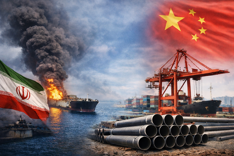 Conflict in Iran is disrupting China’s steel exports to the Middle East