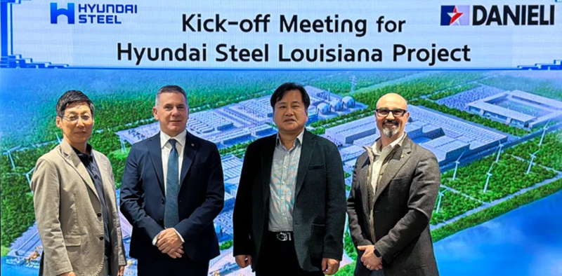 Hyundai-POSCO Louisiana Steel selects Danieli for integrated steel plant in the U.S.