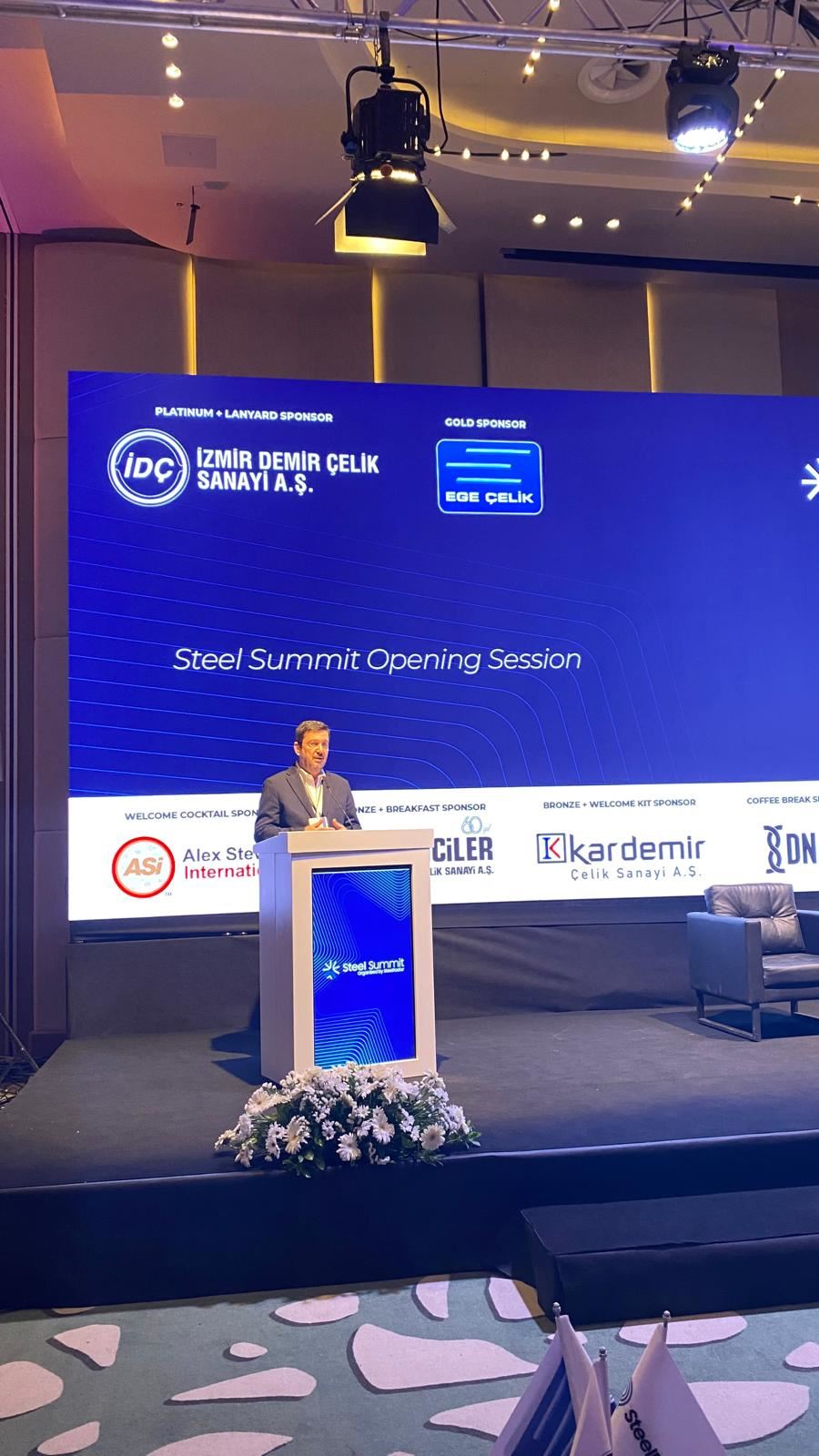 Uğur Dalbeler Steel Summit 2026'da Türk çelik sektörünün dünyadaki gücüne dikkat çekti 