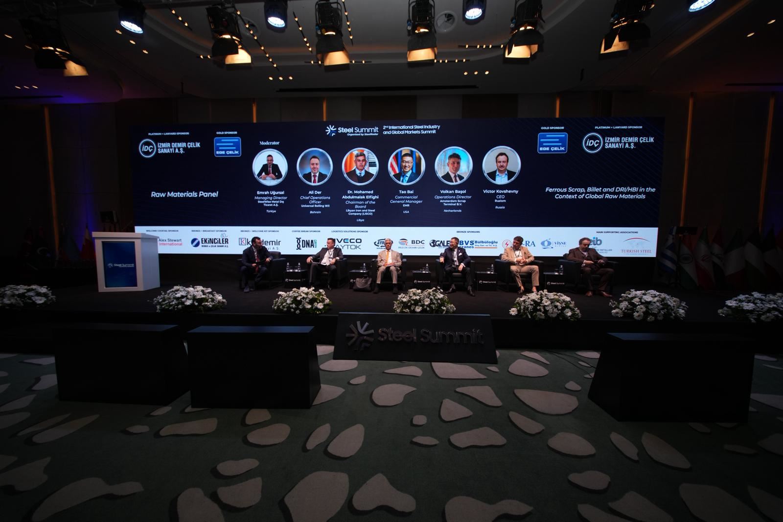 Steel Summit 2026 hammadde panelinde hurda, DRI, HBI ve kütük piyasalarında yeni dönem ve tedarik zinciri krizi tartışıldı