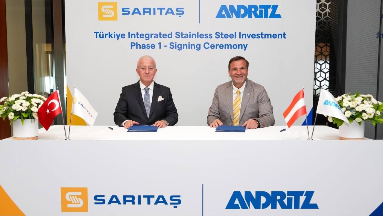 Sarıtaş Paslanmaz Çelik, Yalova’daki yeni entegre tesis için ANDRITZ ile anlaştı