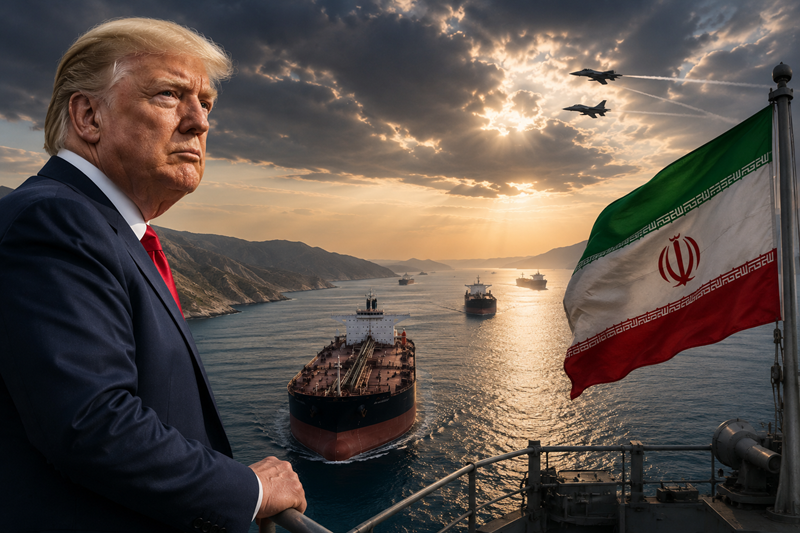 Trump announces New Strait of Hormuz policy: 20% security transit fee to be imposed on vessels.