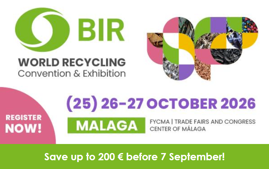 BIR World Recycling Convention 2026 to take place in Malaga in October