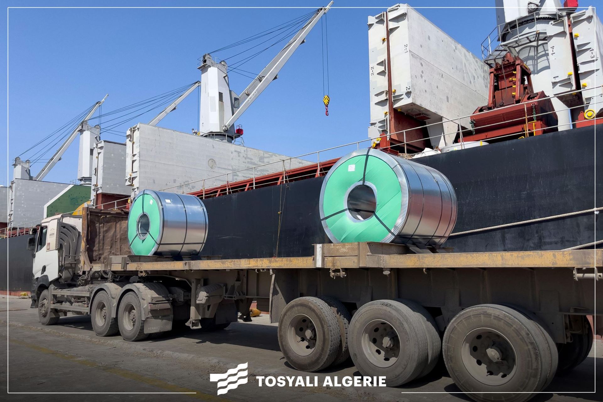 Tosyalı Algérie, soğuk haddeleme kompleksinden ilk ihracatını gerçekleştirdi