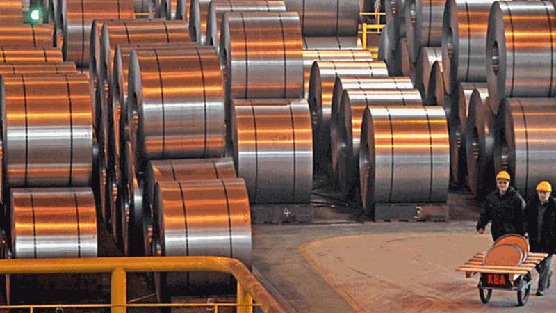 US steel production has increased