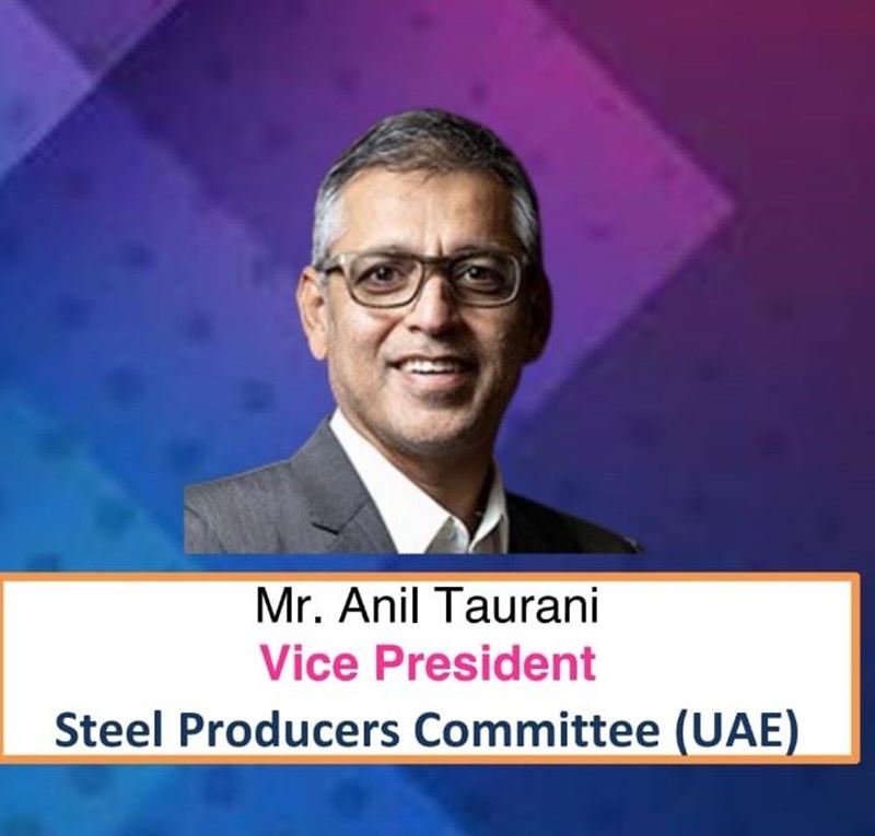 Anil Taurani, Vice Chairman of the "Steel Producers' Committee" spoke at the Global Steel Summit