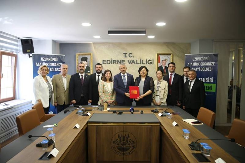 Çinli Tiron, Türk ortağıyla Edirne'de rüzgar türbini parçaları üretecek