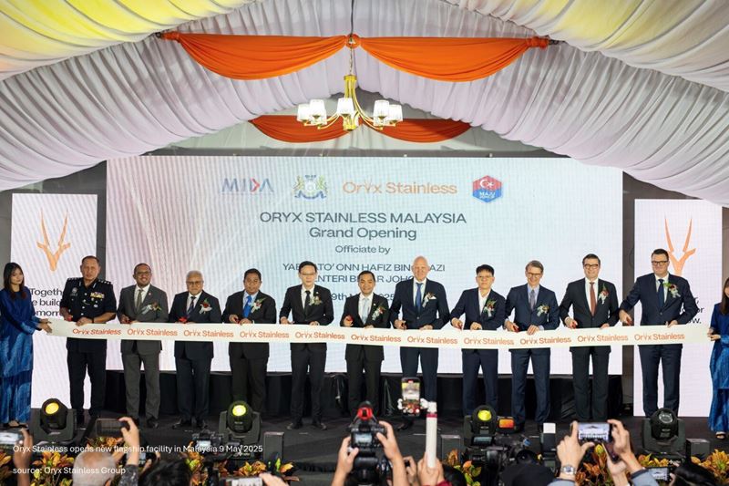 Oryx Stainless, Malezya’da yeni paslanmaz çelik tesisi açtı