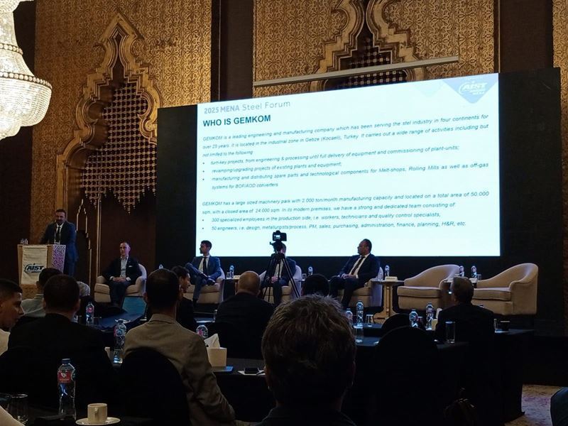 GEMKOM introduced its domestic technology developed for green steel at MENA Steel Forum 2025